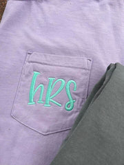Comfort Colors Embroidered Pocket Tee